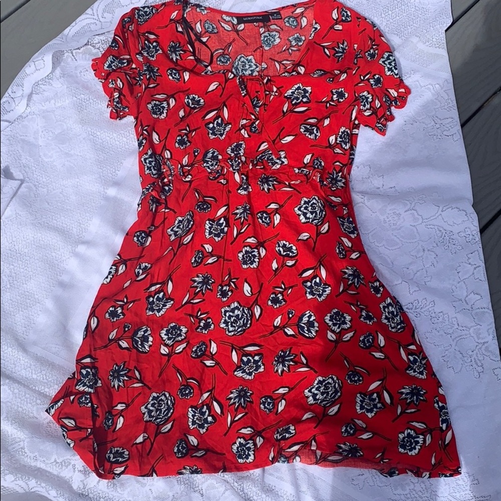 Never worn mink pink dress size medium